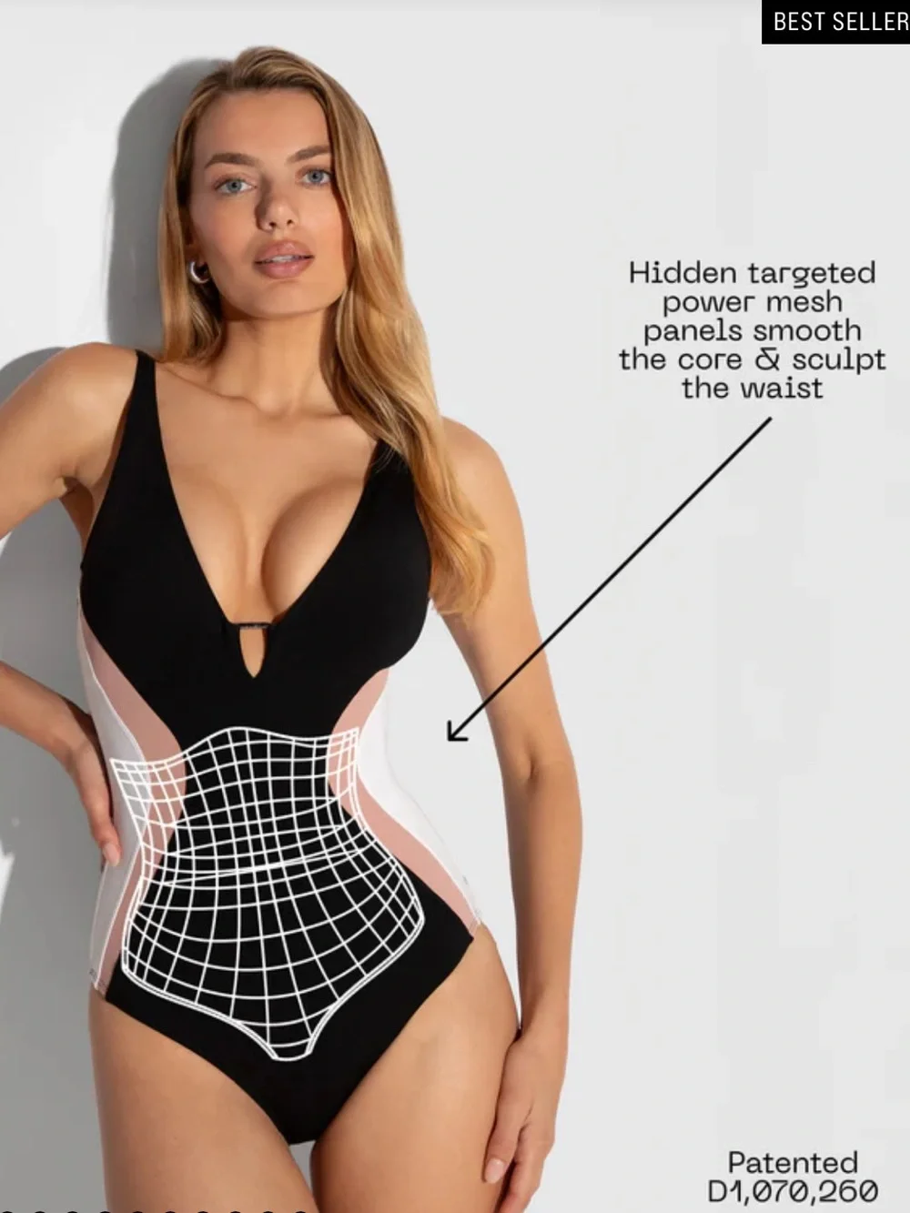 TA3 Black One-Piece Sculpting Swimsuit NWT